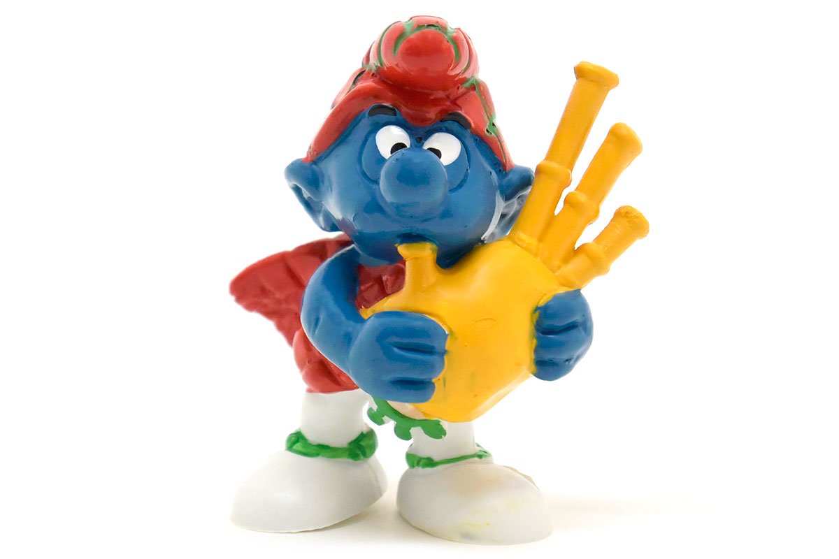 SMURFS/スマーフ・PVC Figure/フィギュア 「スマーフ・Scottish/スコティッシュ/スコットランド人・Bagpipe/バグパイプ」  20105 - KNot a TOY/ノットアトイ