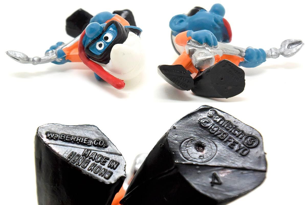 ★稀少グノームファミリー★緑ウォーカー★スマーフSMURFフィギュア ディズニー 新品 🇺🇸【在庫限り】Smurf PVC FIGURE 【工具】スマーフ PVC