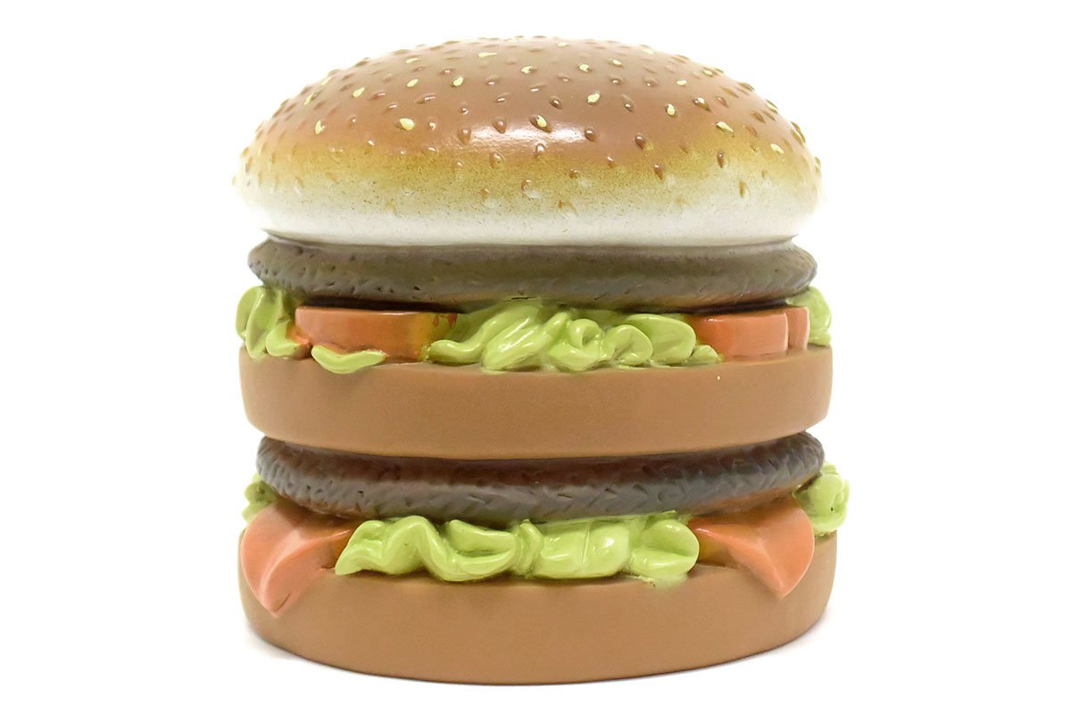 Hamburger/ハンバーガー・笛入りソフビフィギュア・縦11.8cm/直径12.4cm - KNot a TOY/ノットアトイ