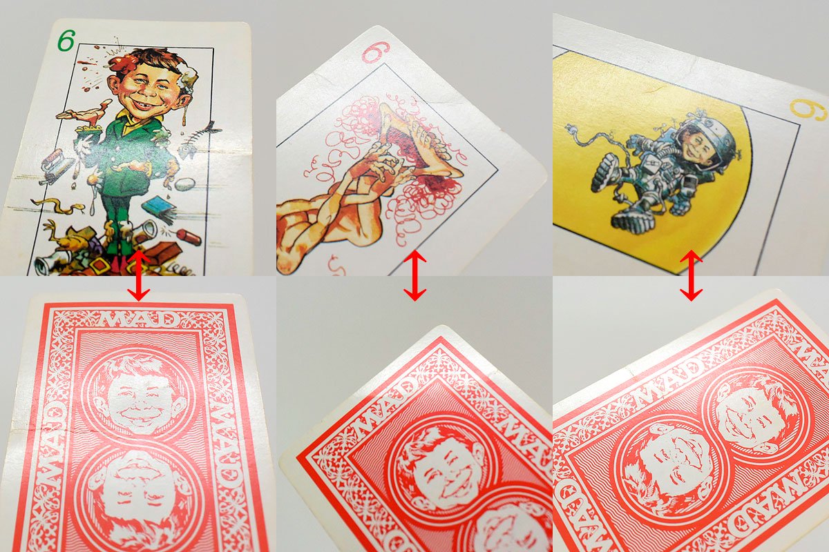 Tsukuda Original/ツクダオリジナル・Paker Brothers/パーカーブラザーズ 「MAD Magazine Card Game/ マッドマガジンカードゲーム」予備カード3/4枚欠品 - KNot a TOY/ノットアトイ