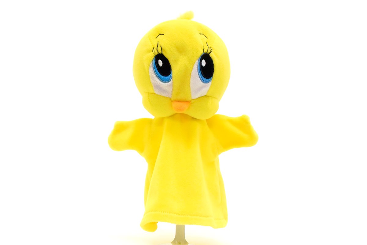 WB/ワーナーブラザース・BABY LOONEY TUNES/ベビールーニーテューンズ・TYCO/タイコ・Hand Puppet/ハンドパペット・ぬいぐるみ  「TWEETY/トゥイーティー」1996年 - KNot a TOY/ノットアトイ