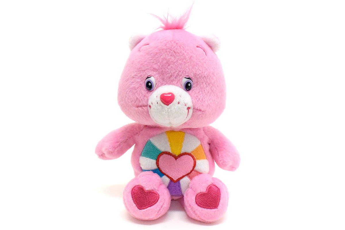 Care Bears/ケアベア・ぬいぐるみ・Hopeful Heart Bear/ホープフルハートベア・8inch/座った状態で16cm・2005年  - KNot a TOY/ノットアトイ