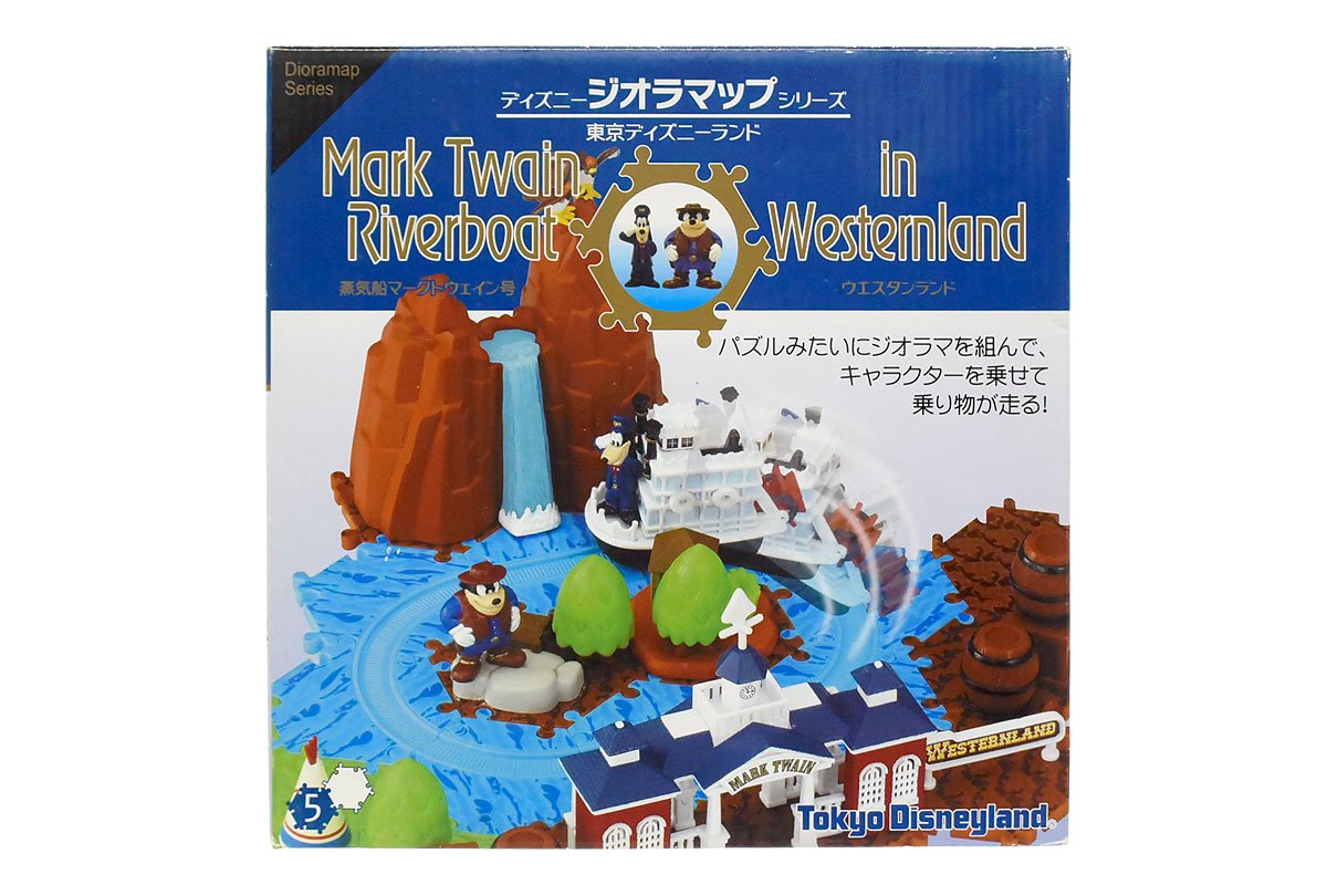 Tokyo Disneyland 東京ディズニーランド ディズニージオラマップシリーズ6 ウエスタンランド Mark Twain Riverboat 蒸気船マークトウェイン号 中パッケージ欠品 Knot A Toy ノットアトイ