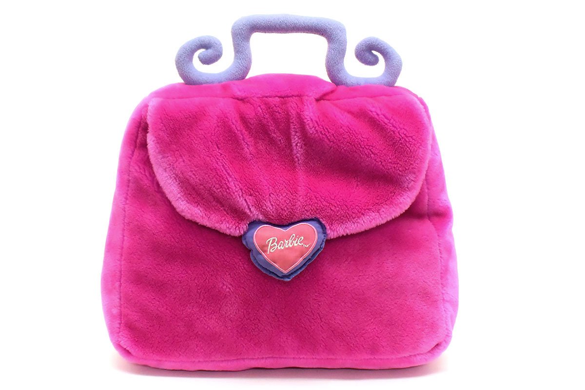 Barbie/バービー・Pink Plush Pillow Purse・バッグ型クッション