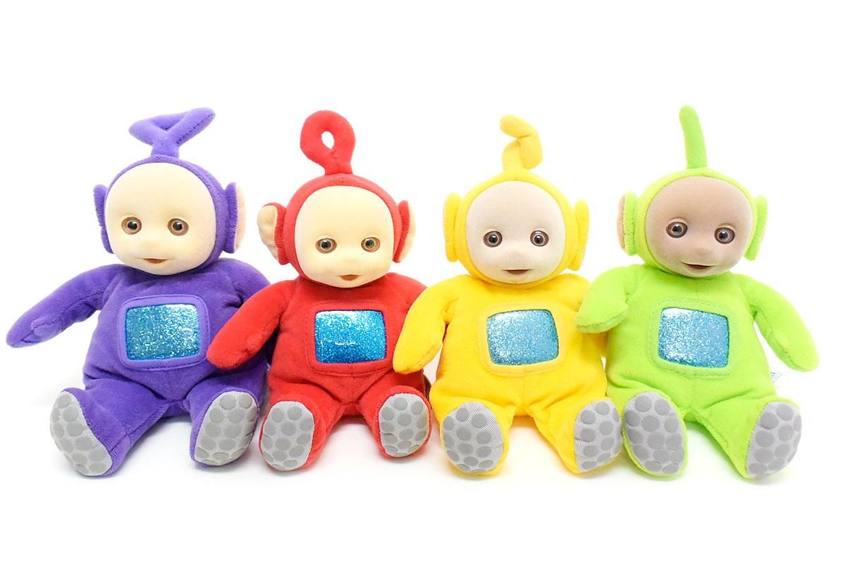 Teletubbies/テレタビーズ・ぬいぐるみ4体セット・座った状態で約17cm 