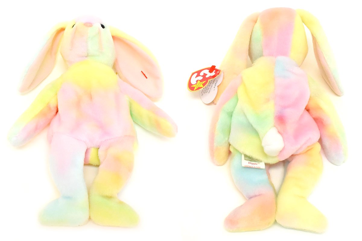 TY Beanie Baby/ビーニーベイビー・ぬいぐるみ・ウサギ・Hippie 