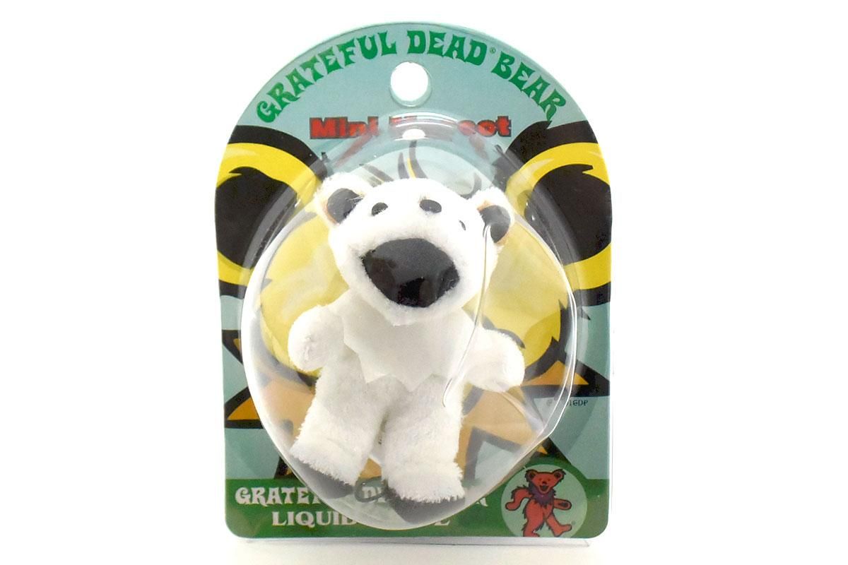 Grateful Dead Bear/グレイトフルデッドベア(デッドベア・ダンシングベア)・Mini Mascot/ミニマスコットパート2・ブリスター入りぬいぐるみストラップ  「ホワイト」 凹み有 - KNot a TOY/ノットアトイ