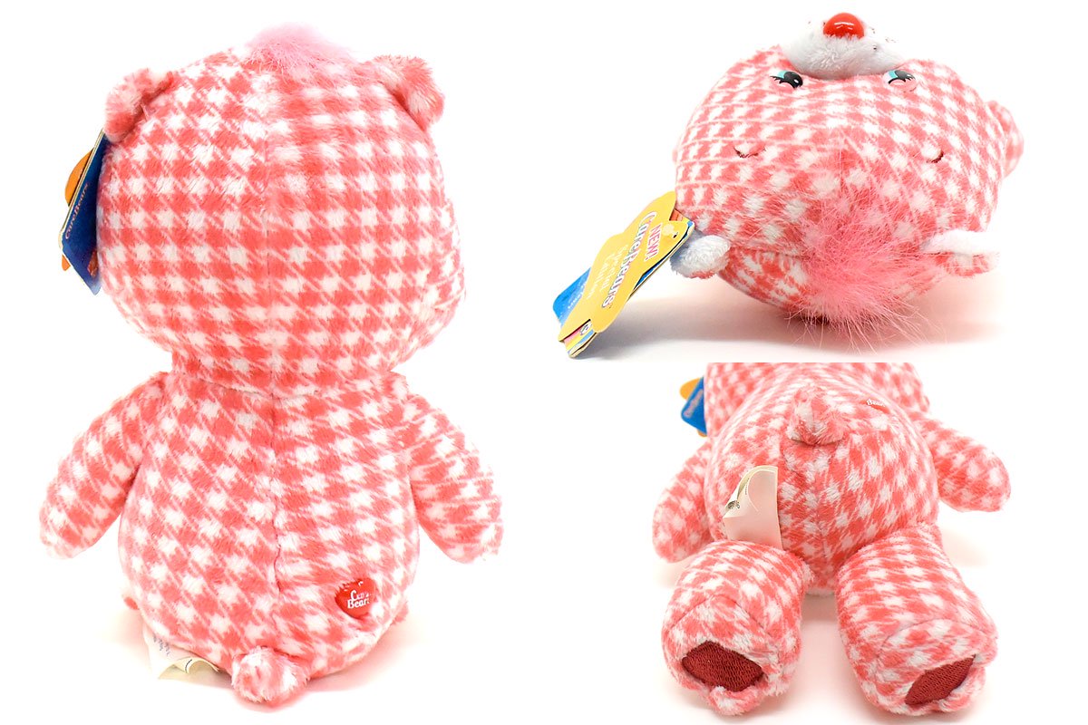 Care Bears/ケアベア・ぬいぐるみ・Smart Heart Bear/スマートハートベア・Country  Fun・8inch/座った状態で16cm・2006年 - KNot a TOY/ノットアトイ