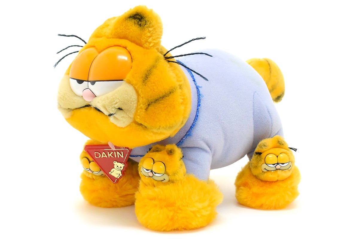 Garfield/ガーフィールド・DAKIN/デーキン・Plush/ぬいぐるみ 「Animal  Standing/アニマルスタンディング・立ち・スリッパ/ソックス/靴下」 21×35×14.5cm - KNot a TOY/ノットアトイ