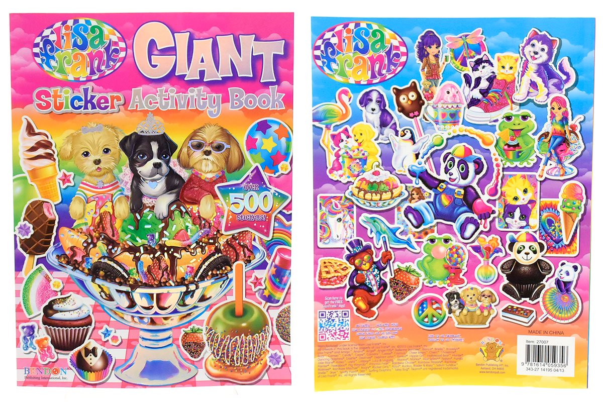 Lisa Frank/リサフランク・GIANT Sticker Activity Book Over 500  Stickers・ステッカーアクティビティブック・2012年 - KNot a TOY/ノットアトイ