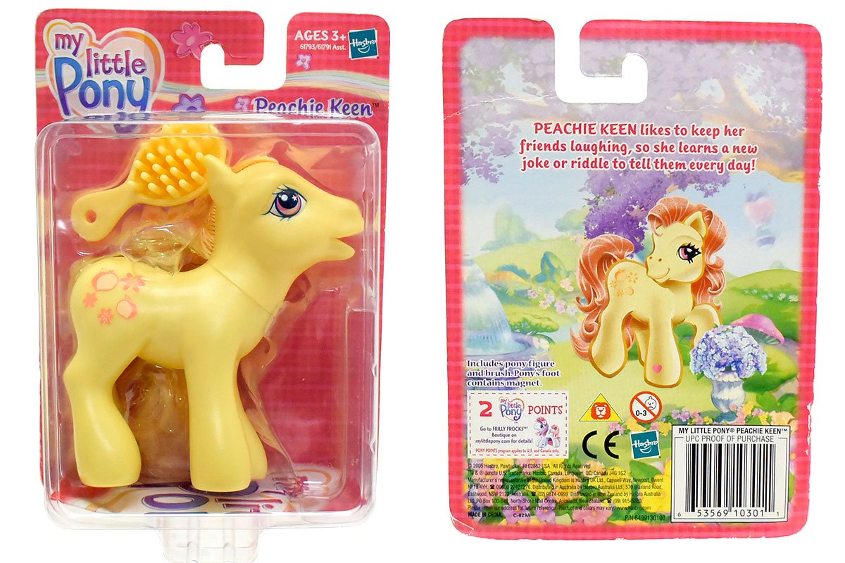 My Little Pony/マイリトルポニー G3・Peachie Keen/ピーチーキーン・イエロー・ピーチ＆フラワー 【パッケージ入り】 -  KNot a TOY/ノットアトイ