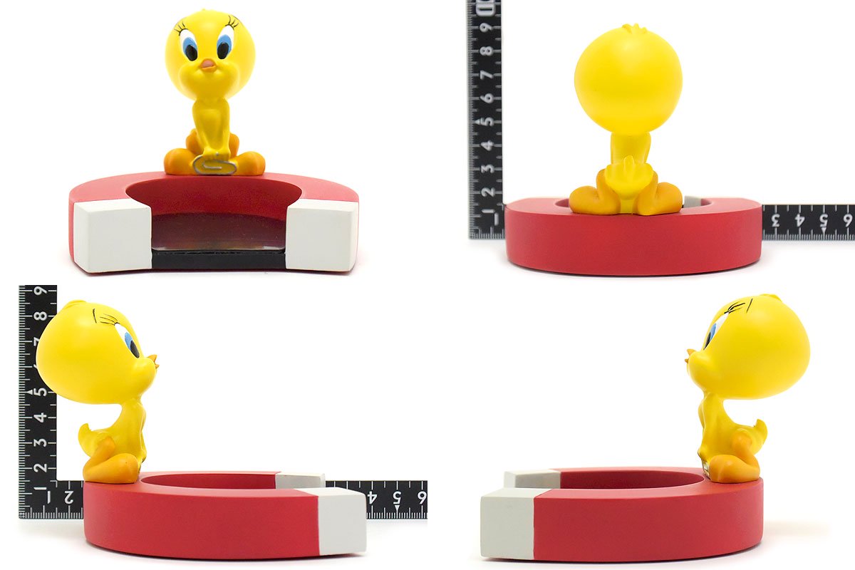 WB/ワーナーブラザーススタジオストア・LOONEY TUNES/ルーニーテューンズ・ポリレジン製フィギュア「TWEETY PAPER CLIP  HOLDER/トゥイーティーペーパークリップホルダー」 - KNot a TOY/ノットアトイ