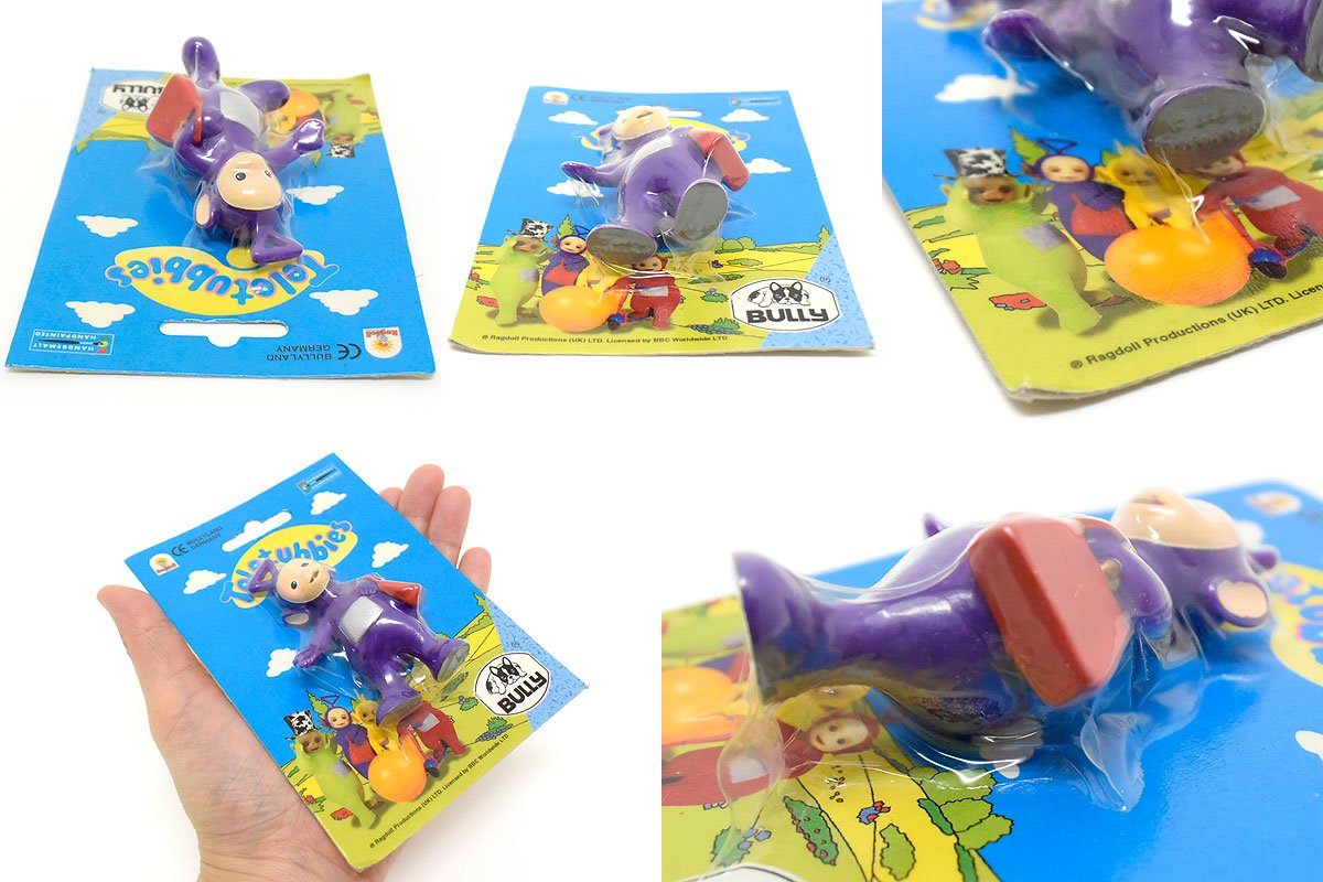 Teletubbies/テレタビーズ・Tinky Winky/ティンキーウィンキー・PVC Figure・ミニフィギュア・パッケージ入り・BULLYLAND・1995年  - KNot a TOY/ノットアトイ