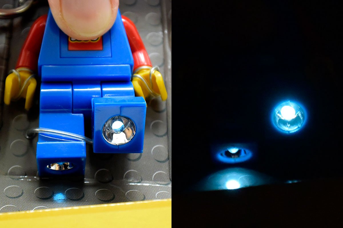 LEGO/レゴ・Key Light/キーライト・Mini Figu Light/ミニフィグ型ライト(キーチェーン/キーホルダー・懐中電灯)・Blue×Red/ブルー×レッド/青×赤・2009年  - KNot a TOY/ノットアトイ