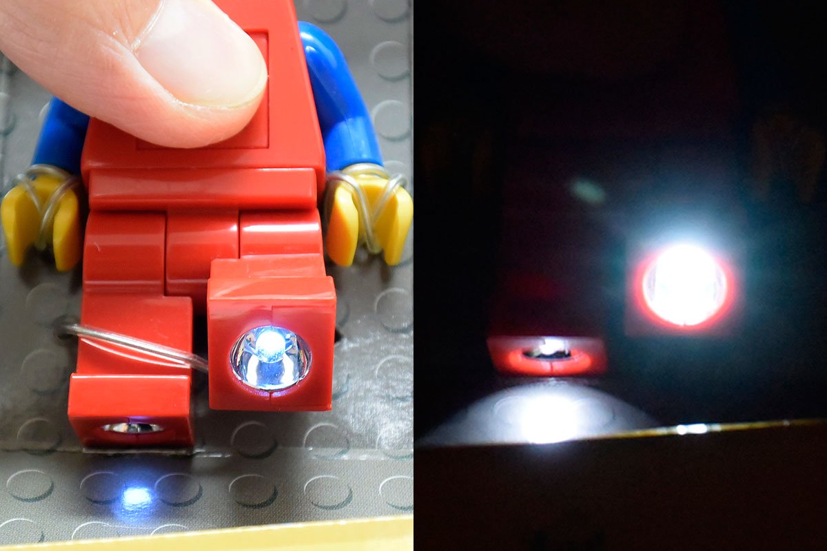 LEGO/レゴ・Key Light/キーライト・Mini Figu Light/ミニフィグ型ライト(キーチェーン/キーホルダー・懐中電灯)・Red×Blue/レッド×ブルー/赤×青・2009年  - KNot a TOY/ノットアトイ