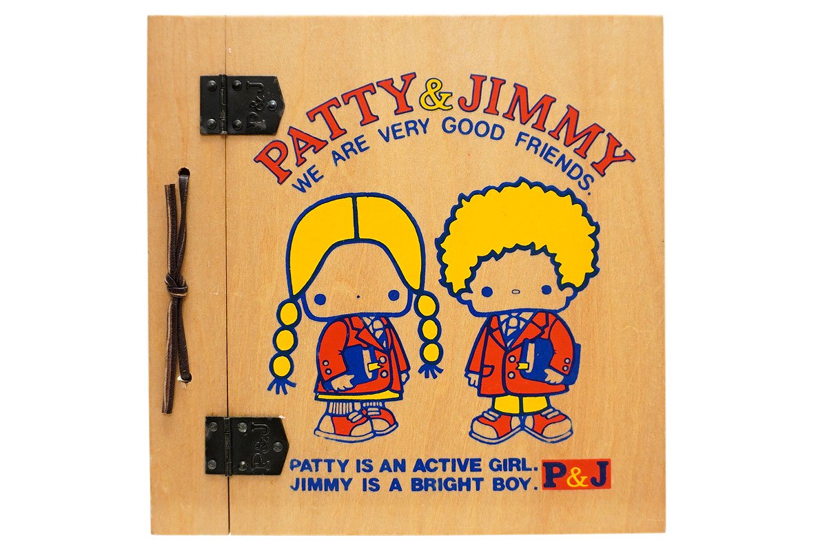 Patty and Jimmy/パティ＆ジミー・Notebook・木製カバー付きノート・1976年 - KNot a TOY/ノットアトイ