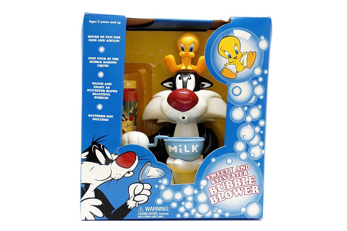 ワーナーブラザーズスタジオストア・LOONEY TUNES/ルーニーテューンズ「TWEETY AND SYLVESTER BUBBLE BLOWER/ トゥイーティー＆シルベスターバブルブロワー」99年 - KNot a TOY/ノットアトイ