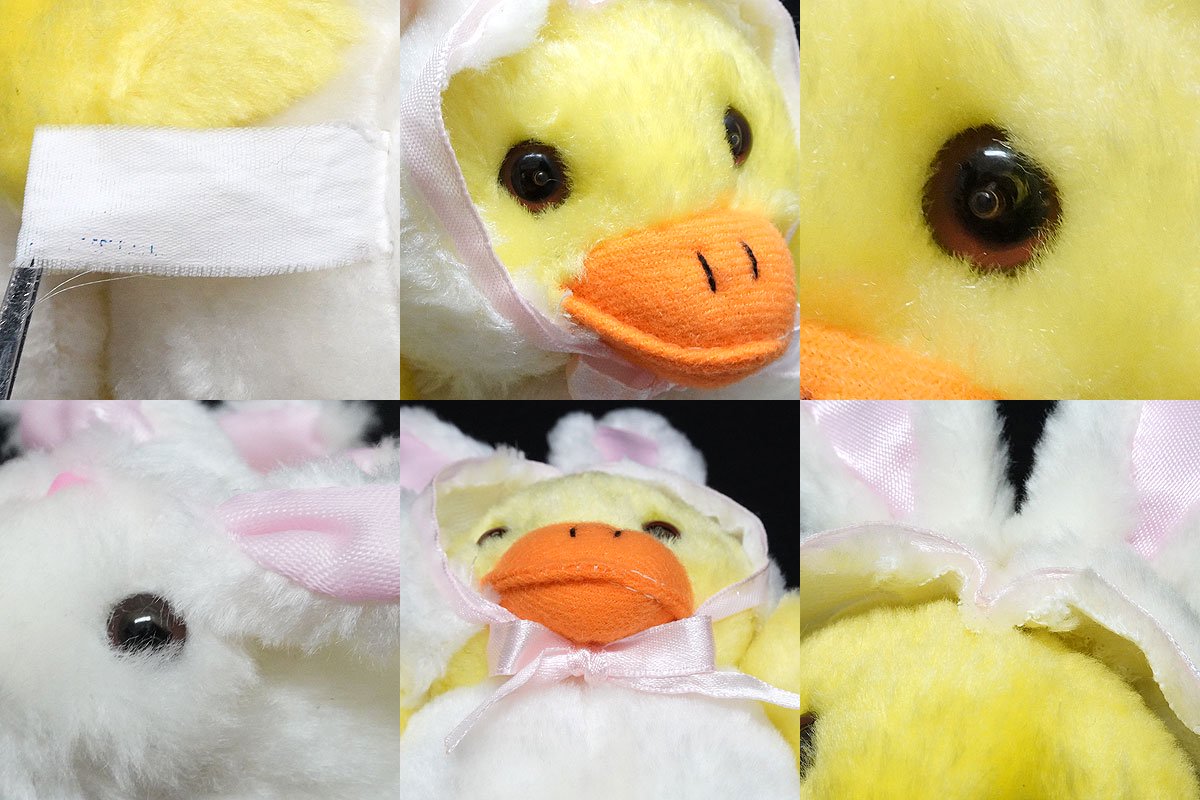 Chick/チック・ヒヨコ・Plush/ぬいぐるみ・Bunny Costume & Bunny  Slippers・ウサギの着ぐるみ・(耳除く)全長約16cm - KNot a TOY/ノットアトイ