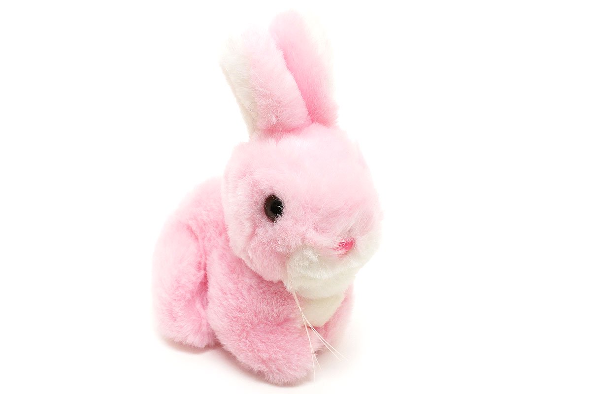 Bunny/バニー/ウサギ・Plush/ぬいぐるみ・ピンク×ホワイト・(耳含む)高