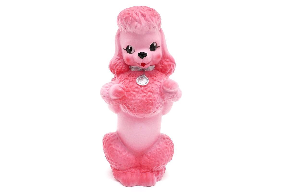 Poodle Squeeze Doll/プードルスクイーズドール・ラバー・ソフビ・フィギュア・ピンク・Replica/レプリカ・高さ約20.5cm -  KNot a TOY/ノットアトイ