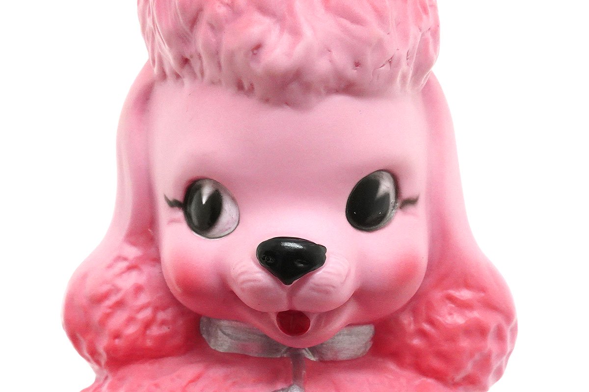 Poodle Squeeze Doll/プードルスクイーズドール・ラバー・ソフビ・フィギュア・ピンク・Replica/レプリカ・高さ約20.5cm -  KNot a TOY/ノットアトイ