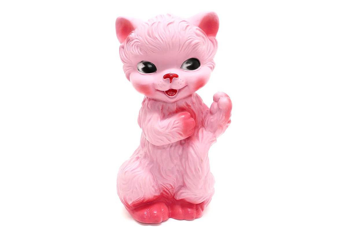 Kitty Squeeze Doll/キティスクイーズドール・ネコ・ラバー・ソフビ 