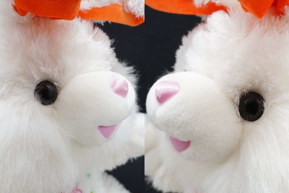 Bunny/バニー/Rabbit/ウサギ・Plush/ぬいぐるみ・ホワイト×オレンジ 