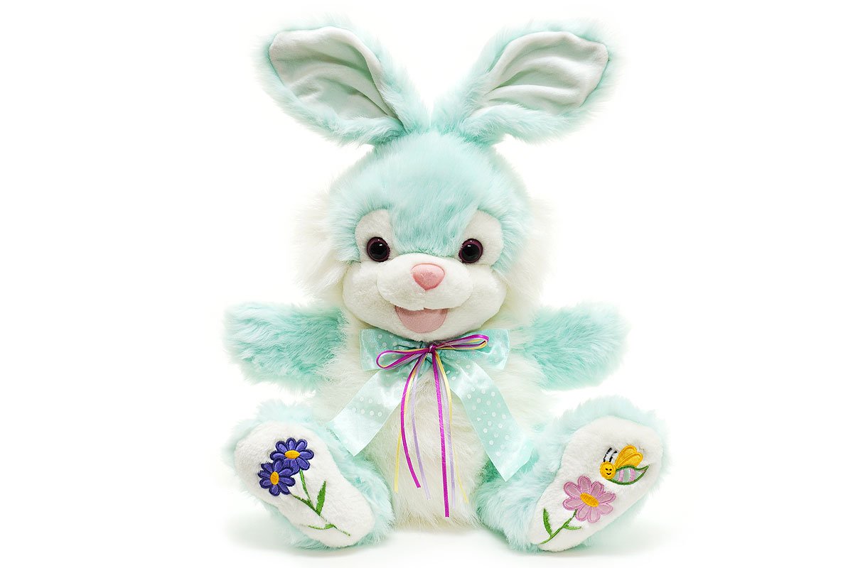Bunny/バニー/Rabbit/ウサギ・Plush/ぬいぐるみ・ミントグリーン×ホワイト・Easter Bunny/イースターバニー・約