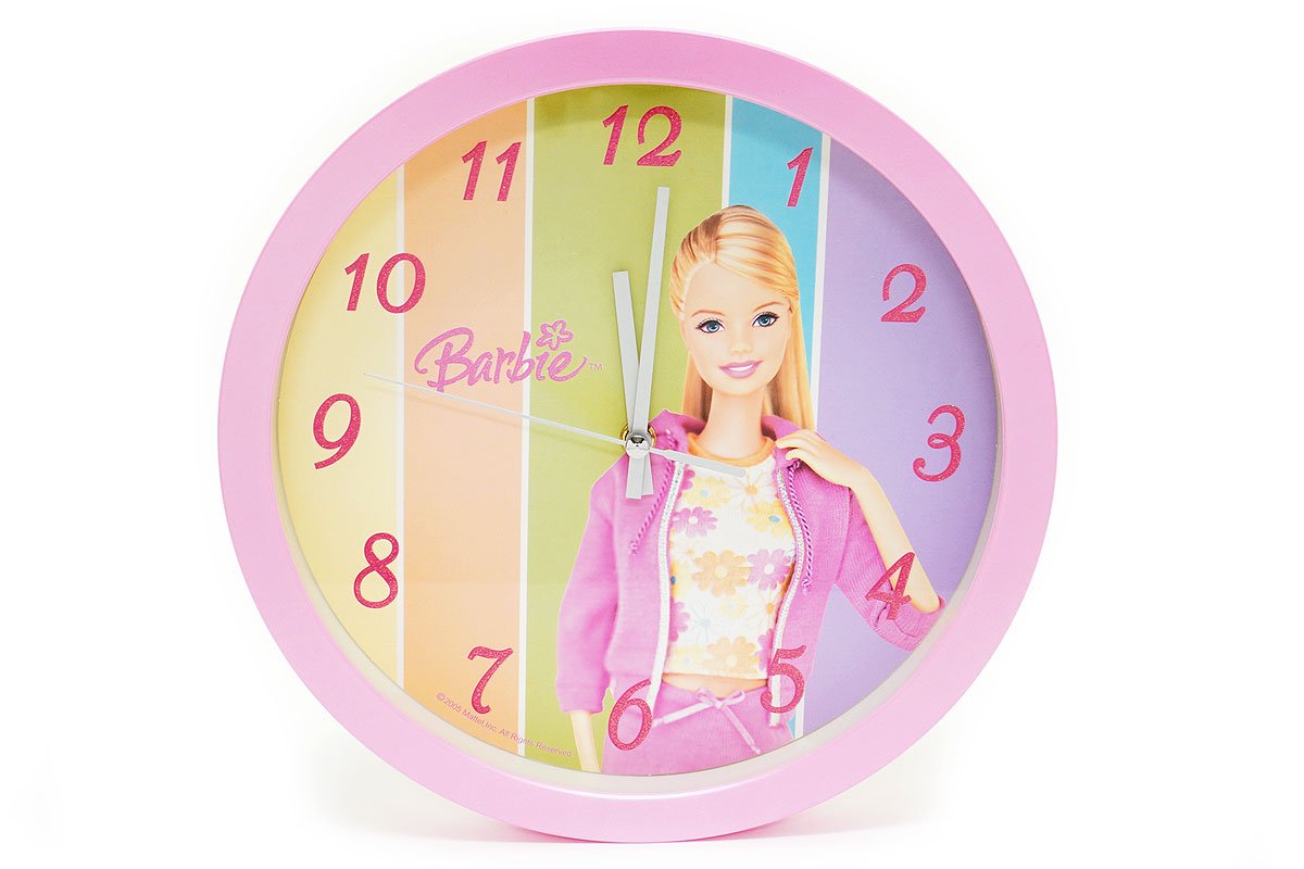 売り切り御免！】 Barbie インテリア バービー 掛け時計 アメリカ雑貨 ...