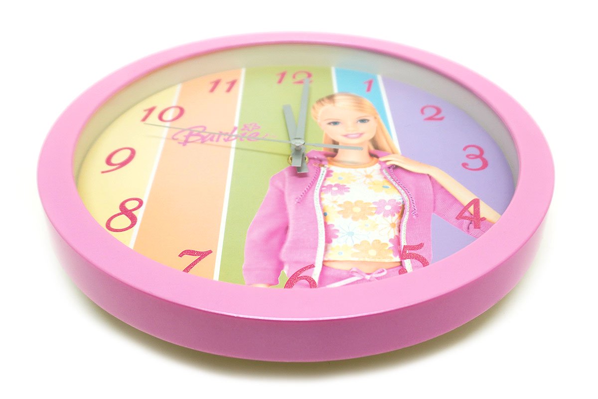 Barbie/バービー・Wall Clock/ウォールクロック・壁掛け時計・ピンク