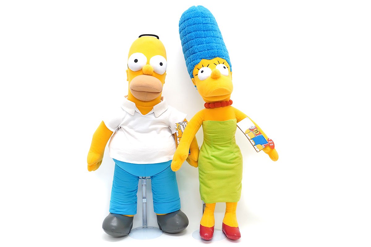 The Simpsons シンプソンズ 放映25周年記念 Commonwealth コモンウェルス Talking トーキング 英語 特大ぬいぐるみ Homer Marge ホーマー マージセット Knot A Toy ノットアトイ