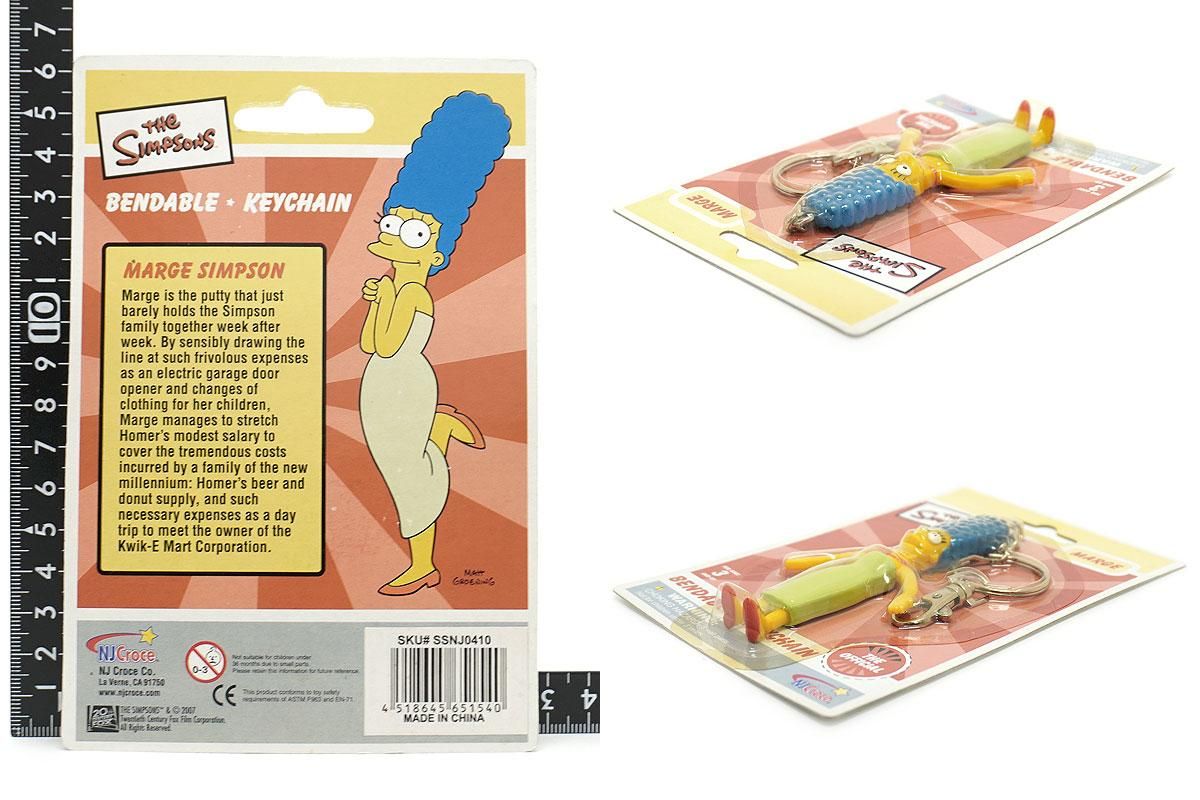 the SIMPSONS/シンプソンズ・NJ Croce・BENDABLE・KEY CHAIN
