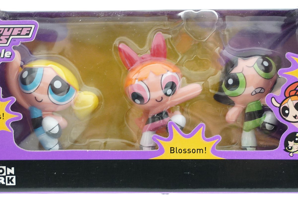 THE POWERPUFF GIRLS/パワーパフガールズ・セガトイズ・PVC・コレクタブルフィギュアセット 「Blossom/ブロッサム ＆Bubbles/バブルス＆Buttercup/バターカップ」 - KNot a TOY/ノットアトイ