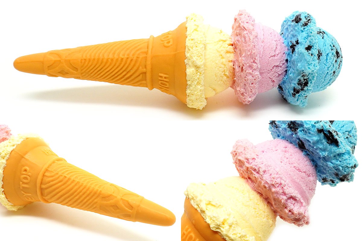 食品サンプル・3段アイスクリーム・Fake Food・Triple Scoops Ice