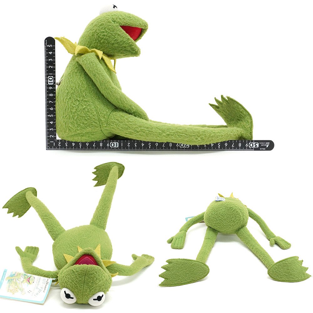 ジムヘンソンズマペッツ・EDEN/エデン・オルゴール付き首可動ぬいぐるみ 「Kermit the  Frog/カーミット・ザ・フロッグ・Musical/ミュージカル(レインボー・コネクション)」90年代 - KNot a TOY/ノットアトイ