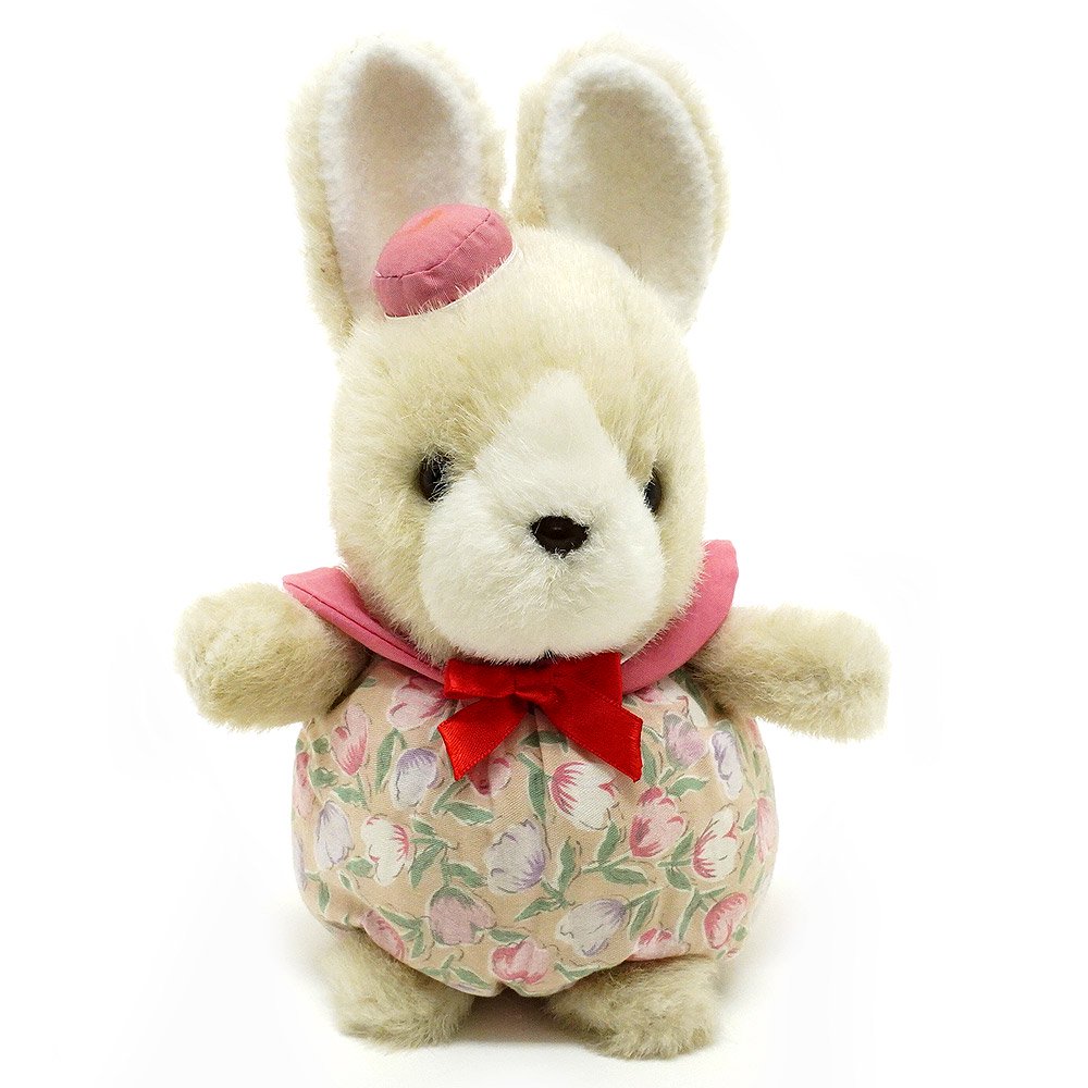 Gray Bunny/グレイバニー/ウサギ・Plush/ぬいぐるみ・(耳含む)全長約19.5cm・FIRST CORP/ファースト社・レトロ -  KNot a TOY/ノットアトイ