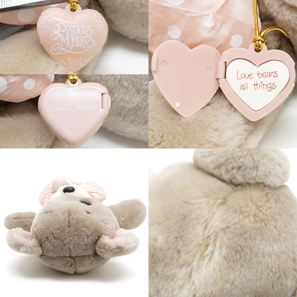 Precious Moments/プレシャスモーメンツ・ぬいぐるみ・Bear/ベア/クマ・CUBBY・座った状態で高さ約26cm 【ダメージ有り】 -  KNot a TOY/ノットアトイ