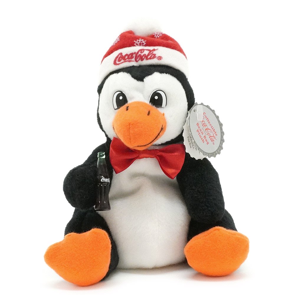 COCA-COLA Penguin in Snowflake Cap/コカ・コーラペンギン・イン・スノーフレークキャップ・Bean Bag  Plush/ビーンバッグプラッシュ/ぬいぐるみ・1997年 - KNot a TOY/ノットアトイ