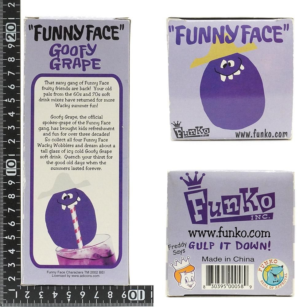 FUNKO/ファンコ・Wacky Wobbler/ワッキーワブラー・バブルヘッド/ボビングヘッド 「FANNY FACE/ファニーフェイス・GOOFY  GRAPE/グーフィーグレープ」ヤケ有 - KNot a TOY/ノットアトイ