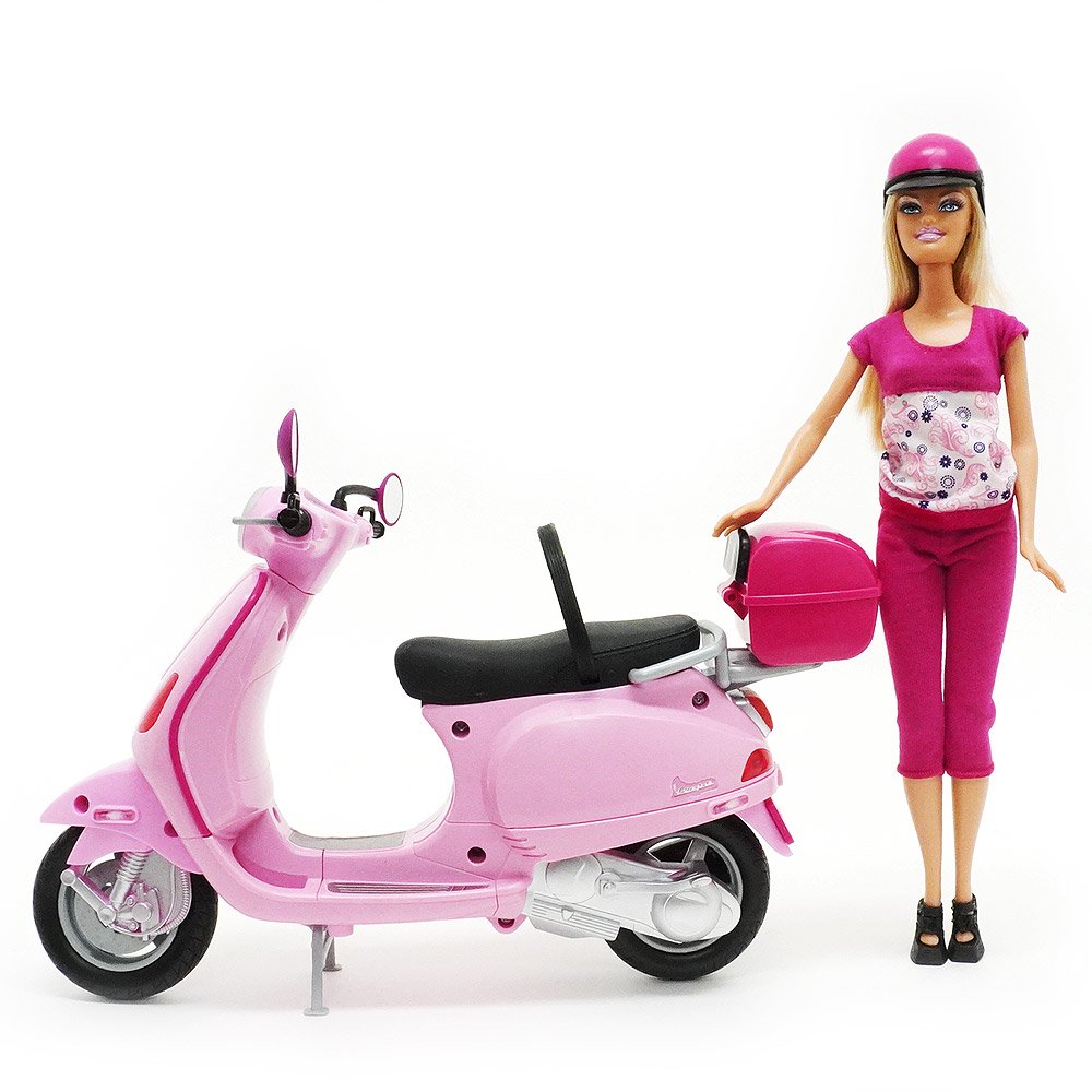 Nyttig Pioner Diagnose Barbie/バービー・Vespa/ベスパ・ピンクバイクバービー・2008年・MATTEL 【本体のみ】 - KNot a TOY/ノットアトイ