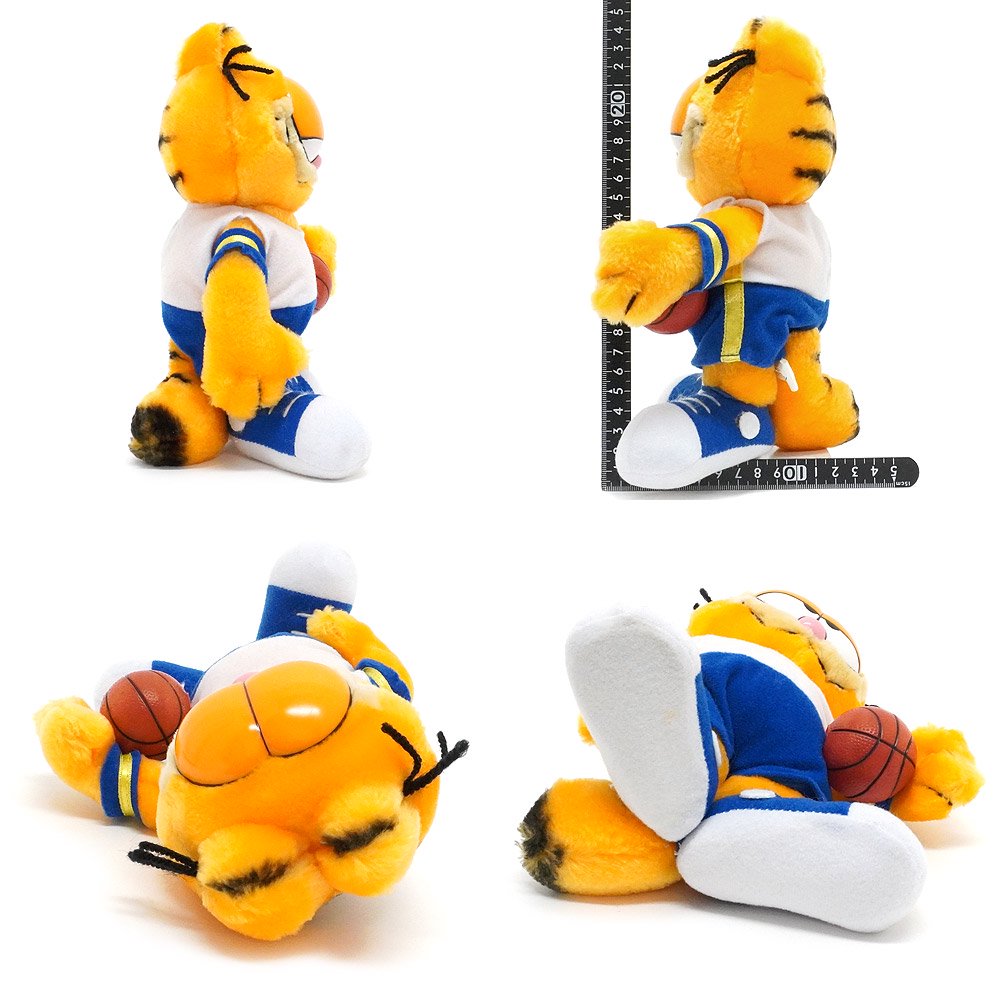 Garfield/ガーフィールド・SEGA/セガ・アミューズ景品・Plush/プラッシュ/ぬいぐるみ 「ガーフィールドスポーツバーション・Basketball/バスケットボール」  23cm・1997年 - KNot a TOY/ノットアトイ