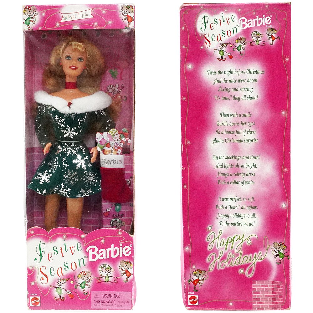 Festive Season Barbie/フェスティブシーズンバービー・Holiday/ホリデー・Christmas/クリスマス・1997年  KNot a TOY/ノットアトイ