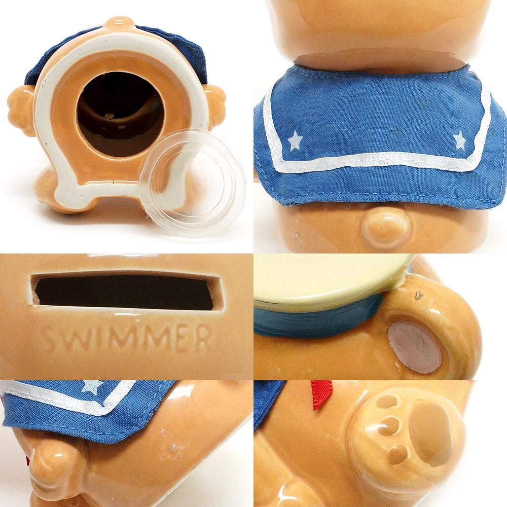 SWIMMER/スイマー・Bear/ベア/クマ・Coin Bank/貯金箱・陶器製