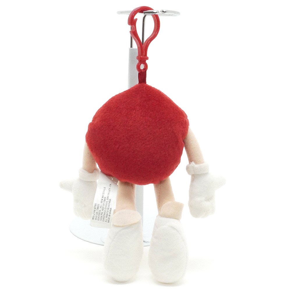 Mu0026M'S/エム＆エムズ・Bean Bag/ビーンバッグ・Plush Key Chain/プラッシュキーチェーン・ぬいぐるみキーホルダー・Red/レッド/赤・ダメージ有  - KNot a TOY/ノットアトイ