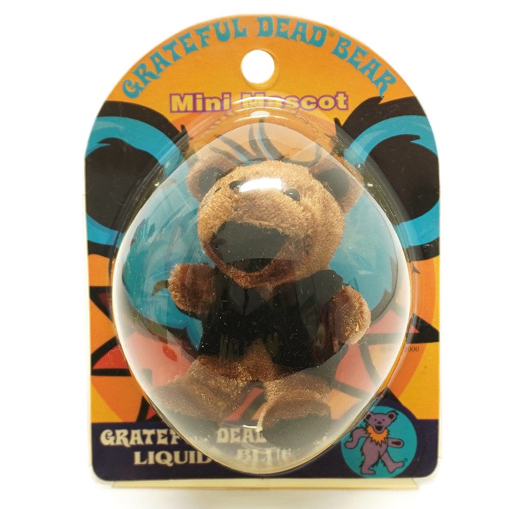 Grateful Dead Bear/グレイトフルデッドベア(デッドベア・ダンシングベア)・Mini Mascot/ミニマスコット・ブリスター入りぬいぐるみストラップ  「ブラウン＋ベスト」 - KNot a TOY/ノットアトイ