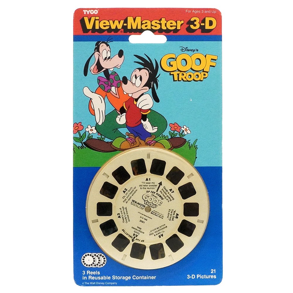 TYCO/タイコ・View-Master 3-D/ビューマスター・REEL/専用リール 「Disney's GOOF  TROOP/ディズニーズグーフトループ (グーフィー＆マックス)」 未開封・B - KNot a TOY/ノットアトイ