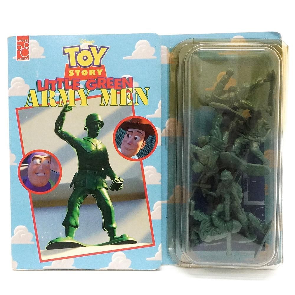 Disney's TOY STORY LITTLE GREEN ARMY MEN/ディズニーズ・トイストーリー・リトルグリーンアーミーメン 」Hasbro/ハズブロ・フィギュア付き絵本・洋書・ダメージ - KNot a TOY/ノットアトイ