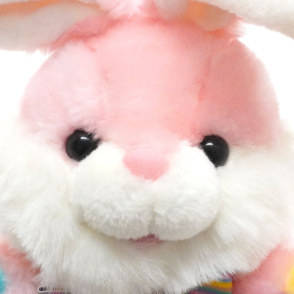 Bunny/バニー/ウサギ・Plush/ぬいぐるみ・ピンク×ホワイト・(耳除く)高