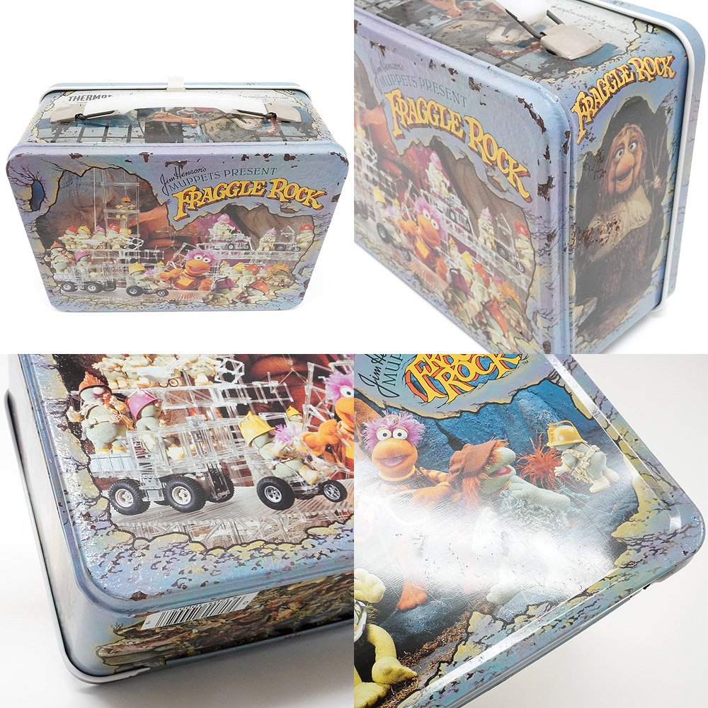 Jim Henson/ジムヘンソン・FRAGGLE ROCK/フラグルロック・THERMOS/サーモス・ランチボックス＆水筒(Metal Lunch  Box/メタル・Tin/ティン/缶)ダメージ有・2 - KNot a TOY/ノットアトイ