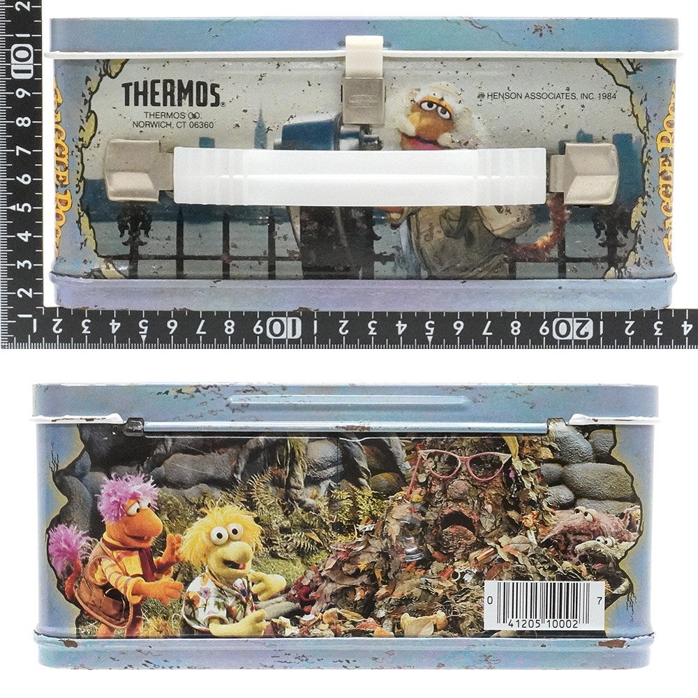 Jim Henson/ジムヘンソン・FRAGGLE ROCK/フラグルロック・THERMOS/サーモス・ランチボックス＆水筒(Metal Lunch  Box/メタル・Tin/ティン/缶)ダメージ有・2 - KNot a TOY/ノットアトイ